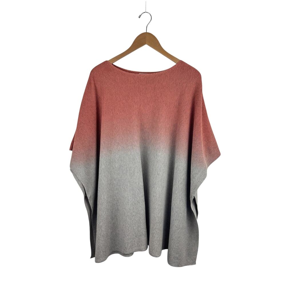 J. Jill Ombre Cotton Knit Poncho